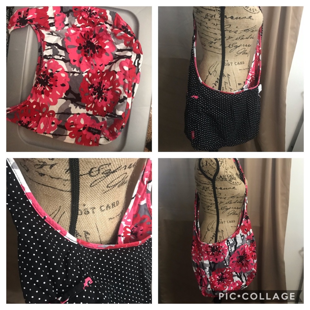 Inside out purse - bloom print